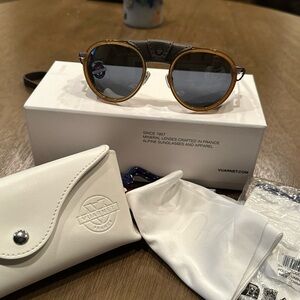 Vuarnet Gold and Black Sunglasses